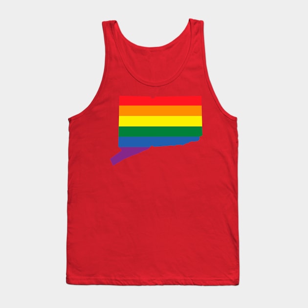 Connecticut state LGBT Pride Tank Top by FiftyStatesOfGay